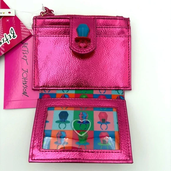 Betsey Johnson Ring Pop Blue Raspberry Bag + Matching Card Case - Picture 5 of 16